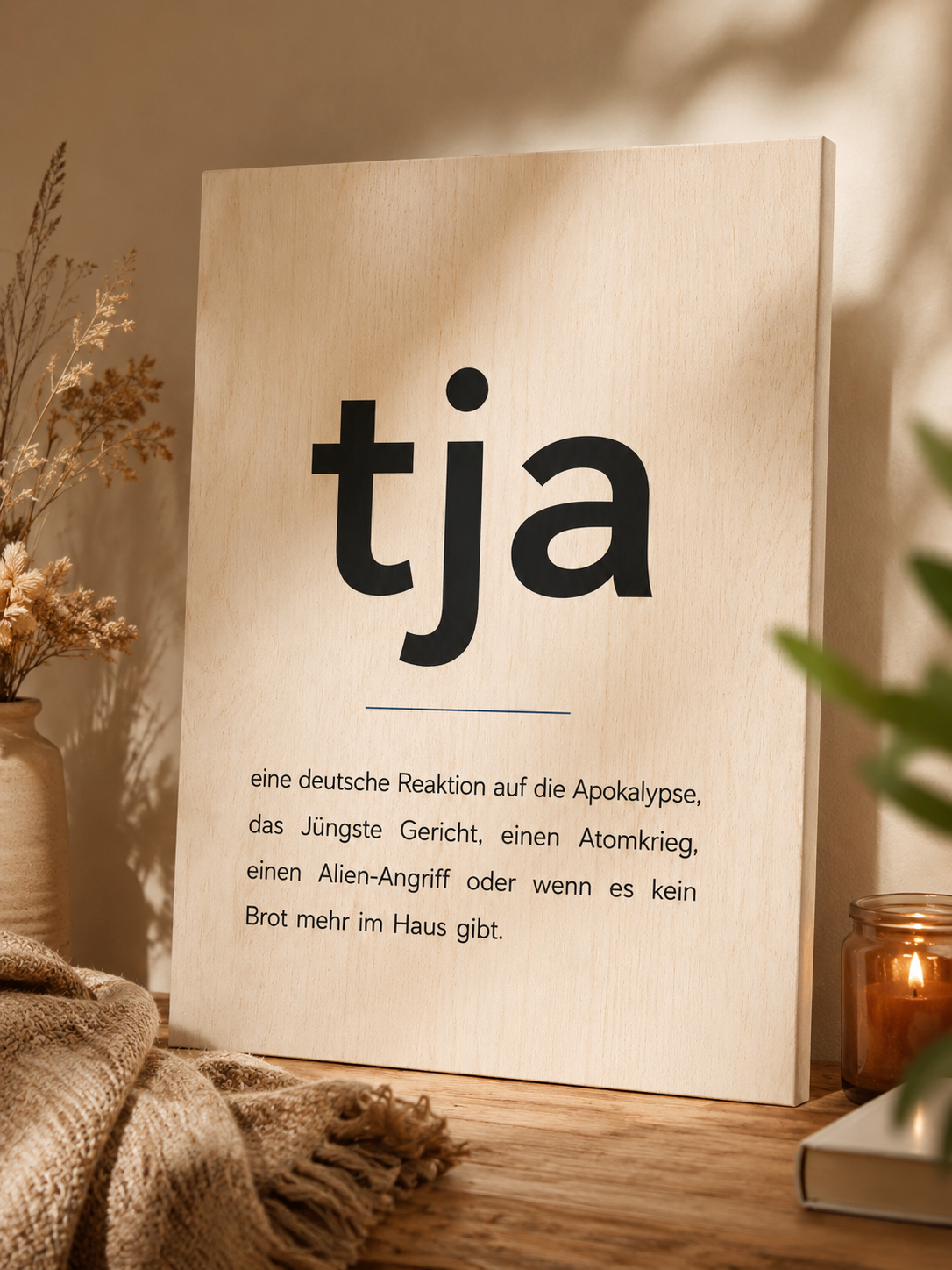 tja Holzleinwand UV-Druck