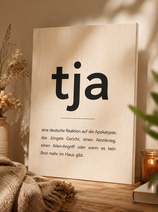 tja Holzleinwand UV-Druck